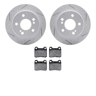 R1 Concepts WBTN1-63020 Brake Rotors - Carbon Coated - D/S W/ Euro Ceramic Pads
